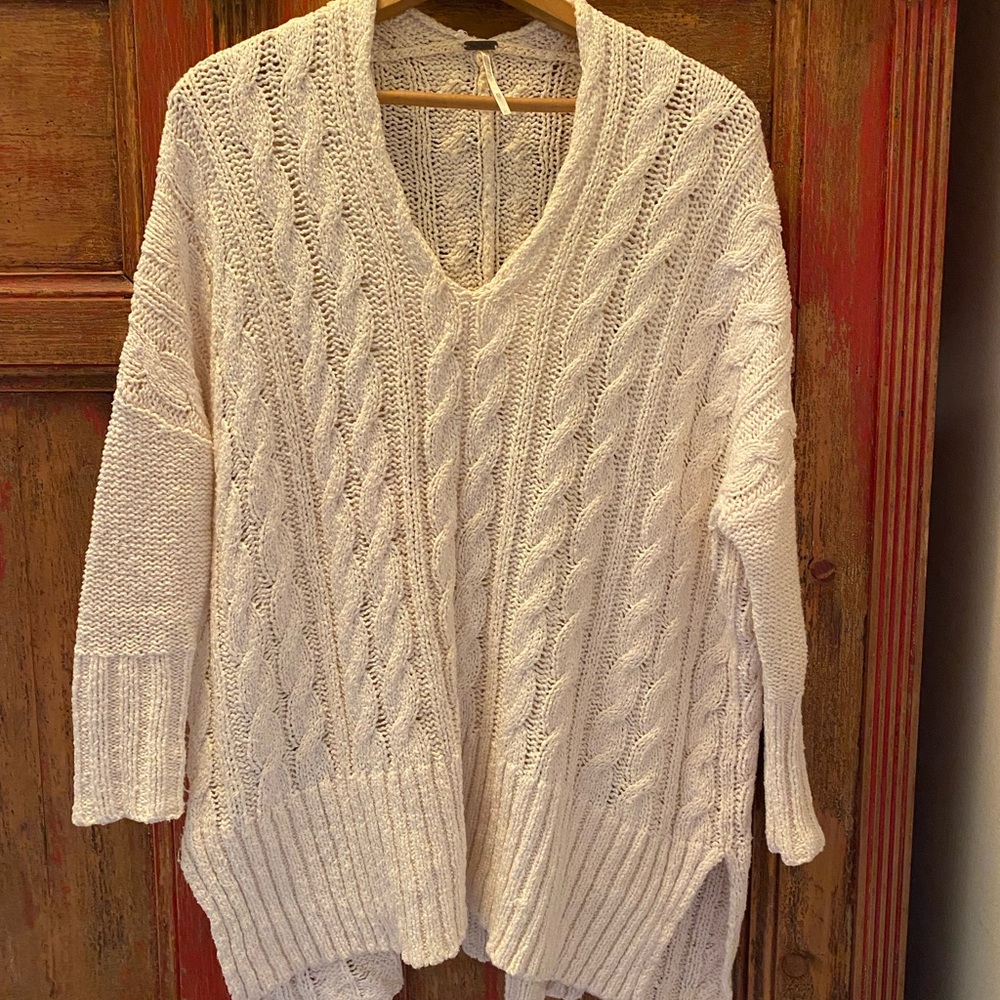 Free People Ivory Tunic Sweater